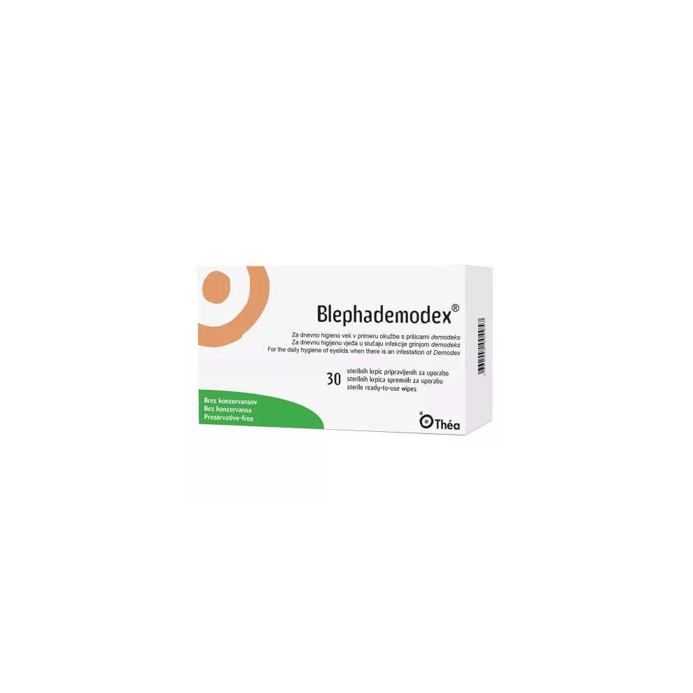 Thea Blephademodex Sterile Wipes For Eyelid Hygiene, 30 Pieces,