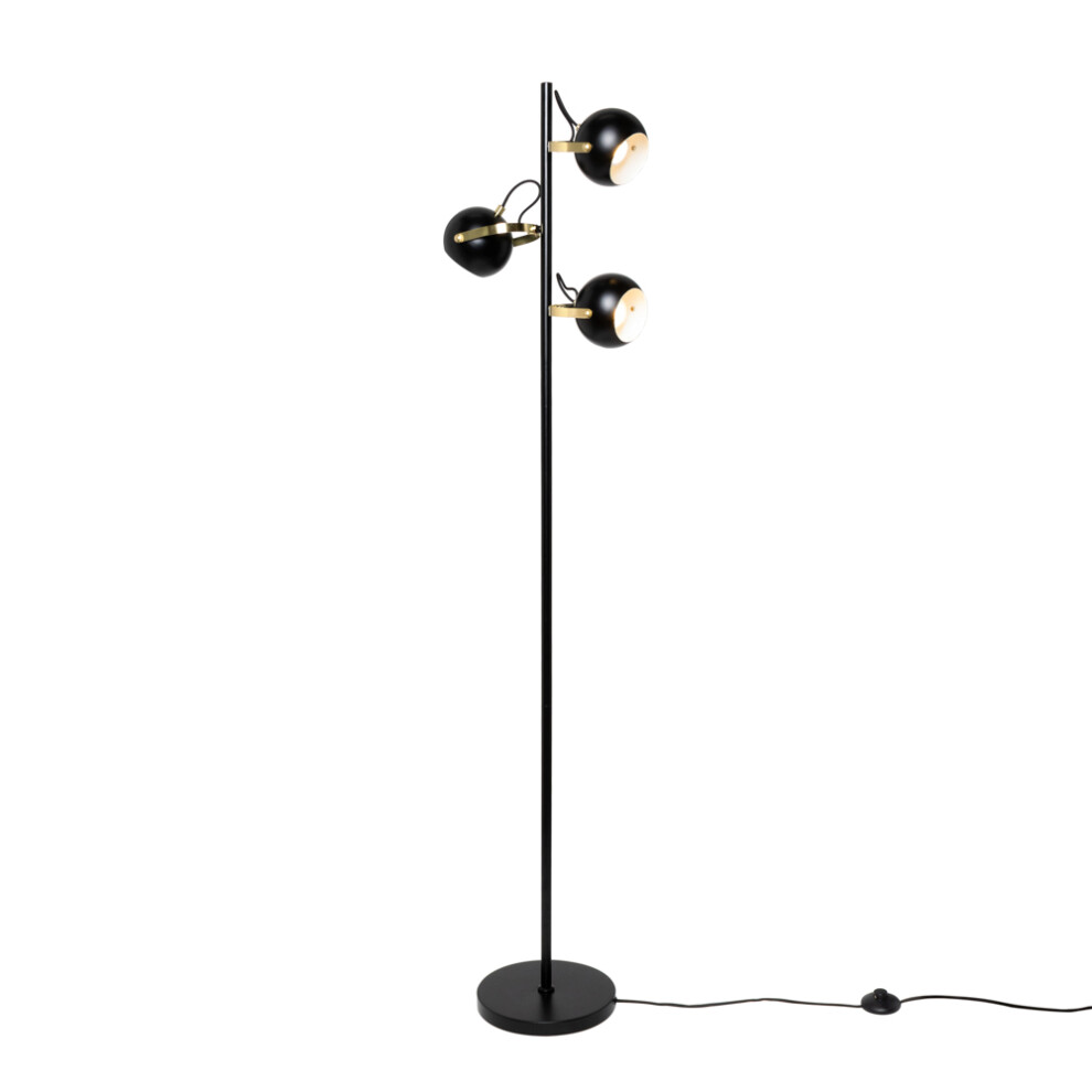 Litecraft Black (Floor Lamp) Eyeball Adjustable Gu10 Lights