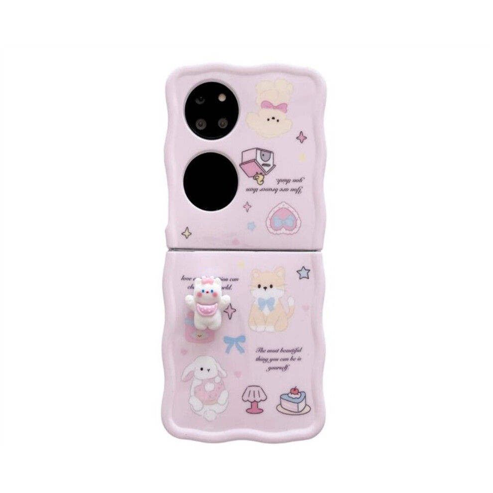 0102 Cartoon Phone Case Creative Protective Case Suitable For Huawei Pocket 2 766262036279