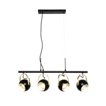 (Ceiling Pendant) Litecraft Eyeball Adjustable GU10 Lights - Black