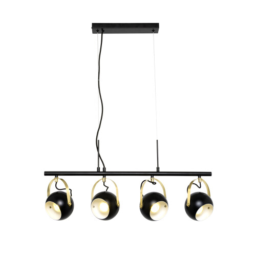 (Ceiling Pendant) Litecraft Eyeball Adjustable GU10 Lights - Black