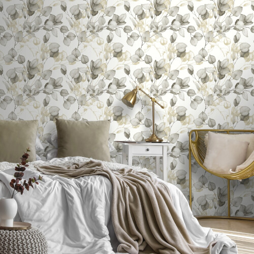 Muriva Eucalyptus Leaves Wallpaper Muriva 1