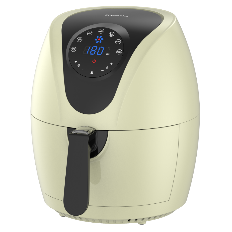 EMtronics EMDAF45LCR Digital Air Fryer 4.5L - Cream