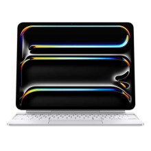 Apple Magic Keyboard - Keyboard and folio case - with trackpad - backlit - Apple Smart connector - QWERTY - UK - white