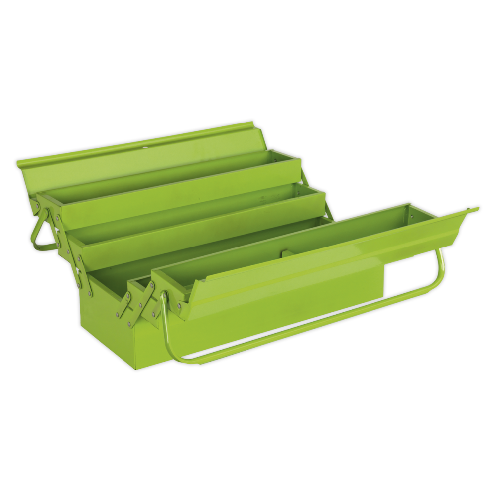 SEALEY - AP521HV Cantilever Toolbox 4 Tray 530mm Hi-Vis Green