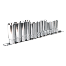 SEALEY - AK6114 TRX-Star* Socket Set 14pc Deep 1/4", 3/8" & 1/2"Sq Drive E4-E24