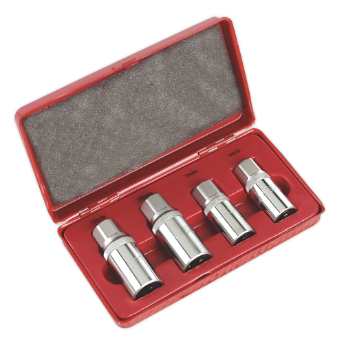 Sealey SEALEY - AK723 Stud Extractor Set 4pc 1/2"Sq Drive Metric