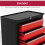 Homcom HOMCOM 5-Drawer Tool Chest Steel Lockable Tool Storage Cabinet w/ Wheels Red 4
