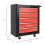Homcom HOMCOM 5-Drawer Tool Chest Steel Lockable Tool Storage Cabinet w/ Wheels Red 2