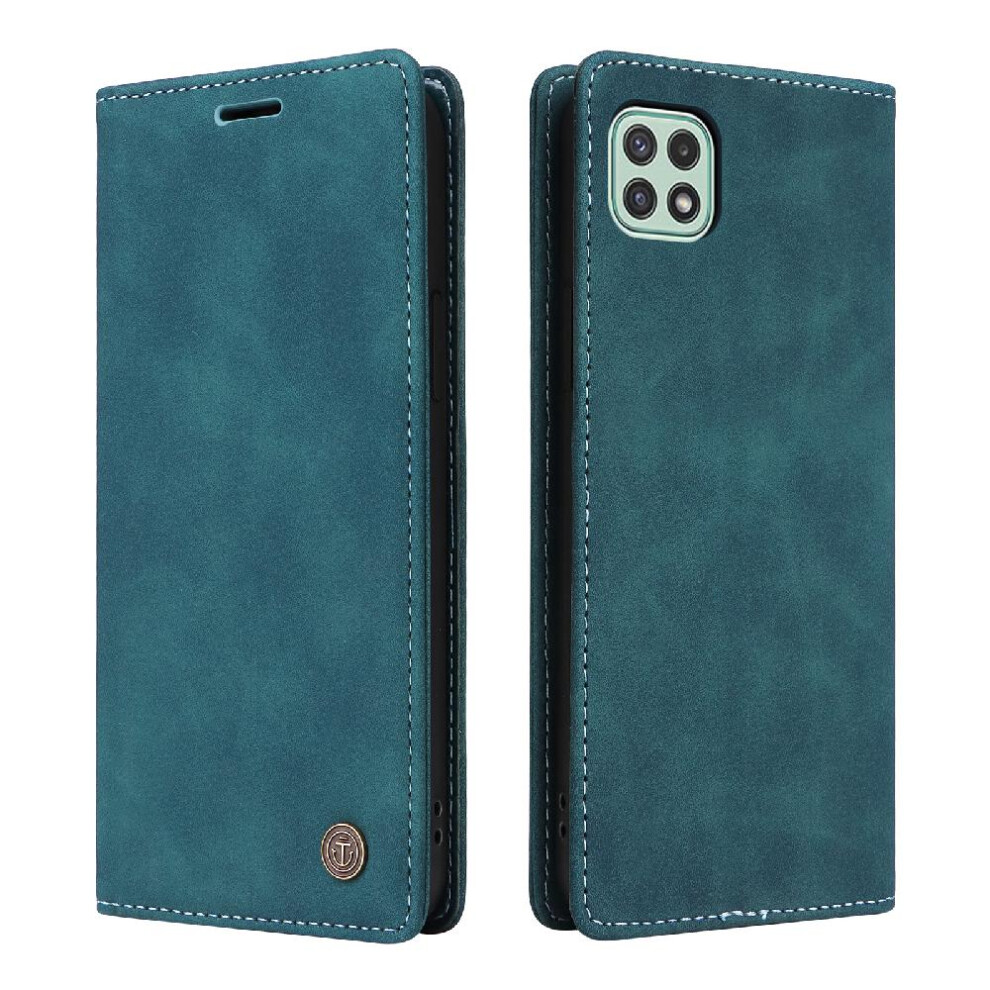 (Green) Flip Case For Samsung Galaxy A22 5G Shockproof Simple Business Wallet Flip Cover Leather Case Green 764762738303