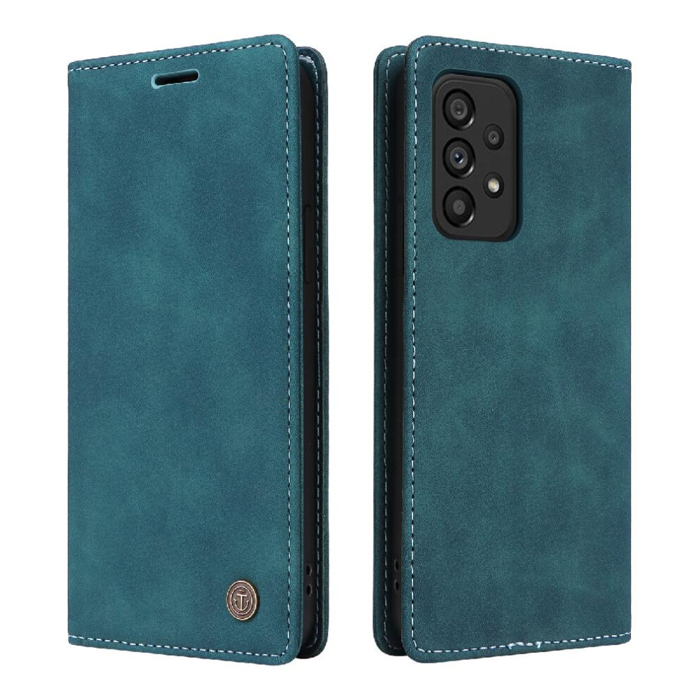 (Green) Flip Case For Samsung Galaxy A73 5G Simple Business Wallet Leather Case Flip Cover Shockproof Green 764762739102