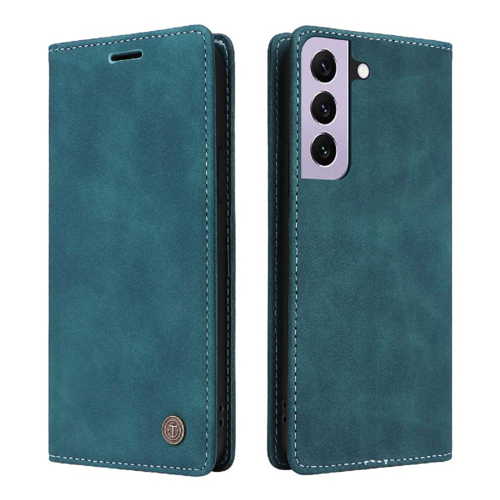 (Green) Flip Case For Samsung Galaxy S21 Fe Leather Case Simple Business Shockproof Flip Cover Wallet Green 764762740009