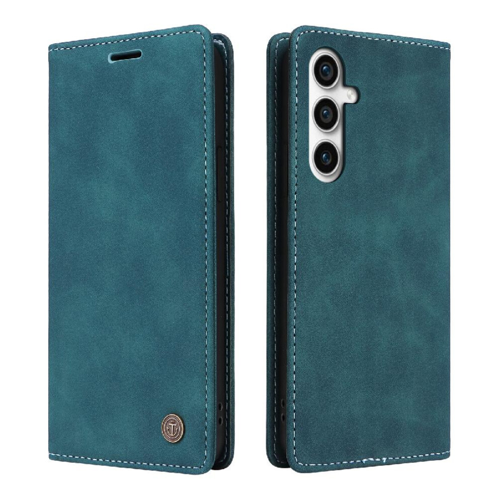 (Green) Flip Case For Samsung Galaxy S23 Fe Simple Business Leather Case Flip Cover Shockproof Wallet Green 764762740405