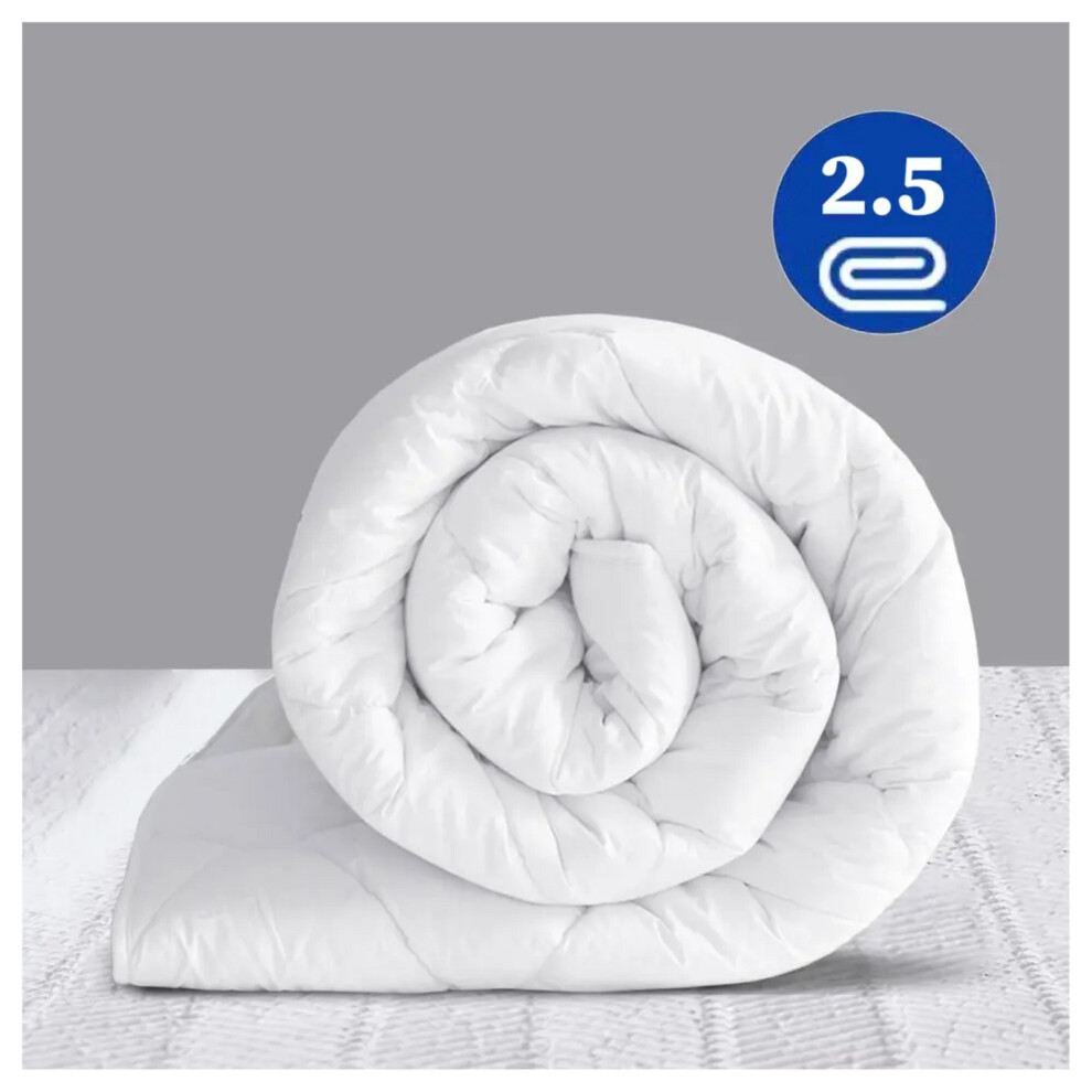 (2.5 Tog, Single) Anti-Allergy Duvet Tog Winter Warm Soft Quilt