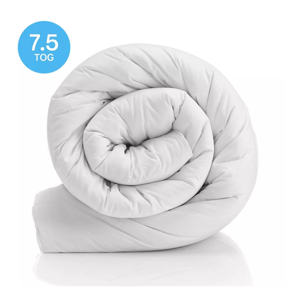 (7.5 Tog, Single) Anti-Allergy Duvet Tog Winter Warm Soft Quilt