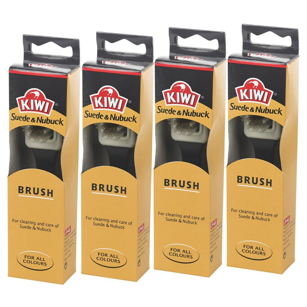 (4) Kiwi Suede Nubuck Shoe Care Brush Restore Kit