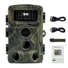 (Camouflage) 36MP 1080P Night Photo Video Taking Trail Camera Hunting Animal Monitoring Camera IP66 Waterproof with 34 Infrared Lights