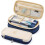 (Light Blue) Large capacity pencil case Large storage High capacity bag 5