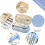 (Light Blue) Large capacity pencil case Large storage High capacity bag 10