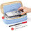 (Pink) Large capacity pencil case Large storage High capacity bag 13