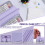 (Dark Blue) Pencil case Large capacity Girls pencil case Multifunctional pen case 8