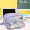 (Dark Blue) Pencil case Large capacity Girls pencil case Multifunctional pen case 12