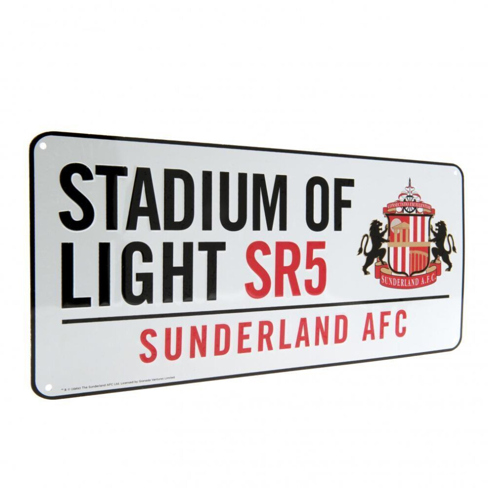 Sunderland AFC Official Street Sign