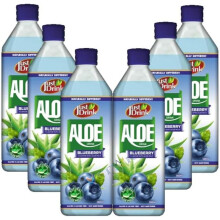 Just Drink Aloe Tropical,Blueberry Drink 500ml (Pack of 12, Blueberry)