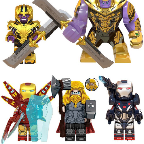 (6PCS E) Marvel Avengers Super Heroes Mini Figures DC Set Fit Lego Boys Gift 1
