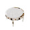 Luxurious Crystal Diamonds Surface Round Mirror Coffee Table 6