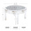 Luxurious Crystal Diamonds Surface Round Mirror Coffee Table 8