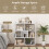 Costway 7-Cube Wooden Bookshelf Open Display Shelf Organizer Rack (80 x 90 cm) 5