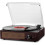 Mersoco Vintage Bluetooth Record Player Belt-Driven 3-Speed Turntable 1
