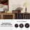 Mersoco Vintage Bluetooth Record Player Belt-Driven 3-Speed Turntable 5