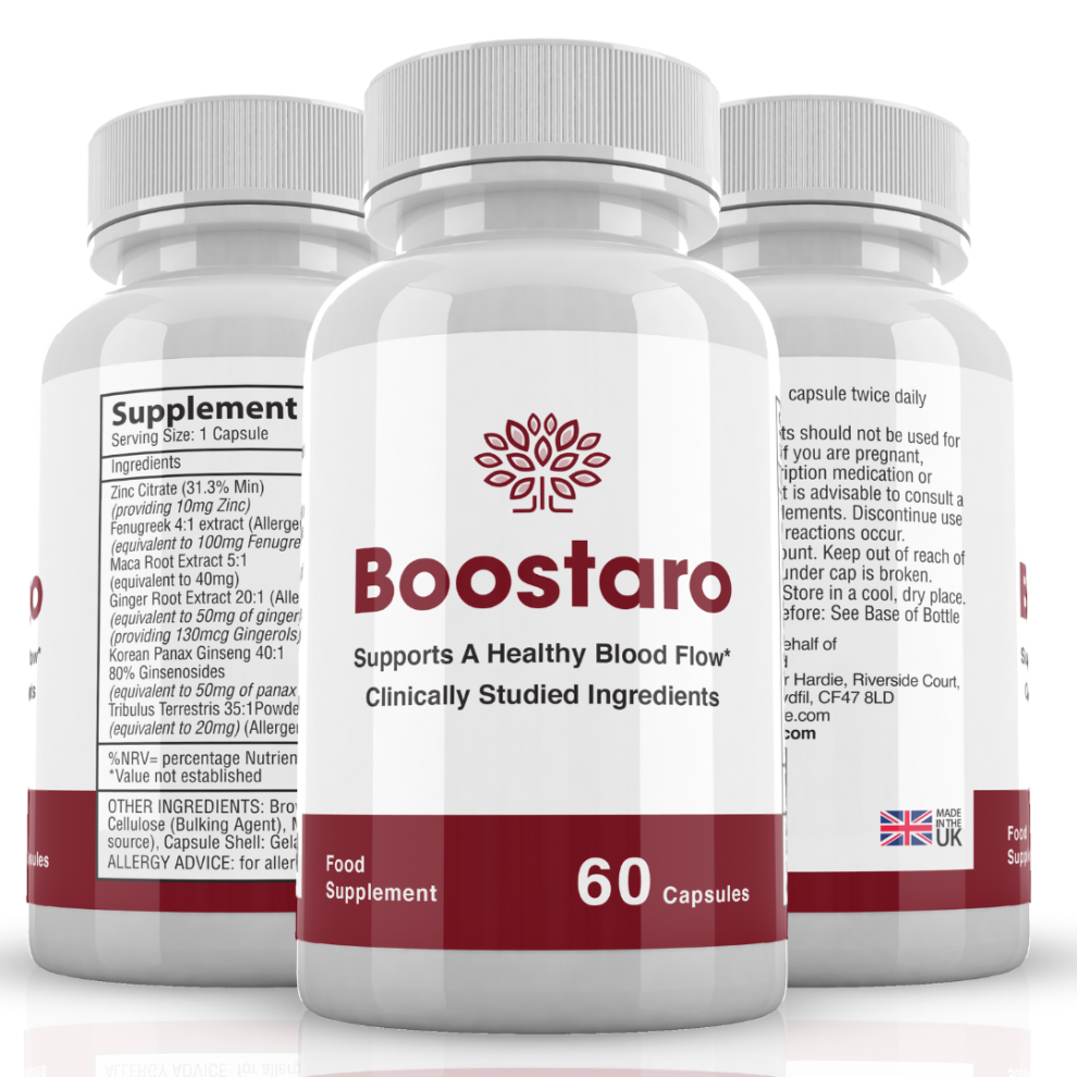 Boostaro Supports Healthy Blood Flow - Natural Food supplement