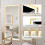 600x800mm Led Bathroom Mirror Front-lit Light Gold Frame Vanity Mirror 6