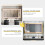 600x800mm Led Bathroom Mirror Front-lit Light Gold Frame Vanity Mirror 8