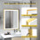 600x800mm Led Bathroom Mirror Front-lit Light Gold Frame Vanity Mirror 10