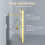600x800mm Led Bathroom Mirror Front-lit Light Gold Frame Vanity Mirror 12