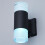 Litecraft Outdoor Up & Down Wall Light Remote Controlled Fitting Black 2