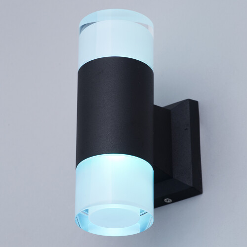 Litecraft Outdoor Up & Down Wall Light Remote Controlled Fitting Black 1