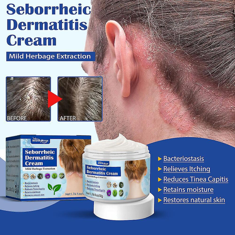 50g Hair Psoriasis Seborrheic Cream Head Skin Care Treatments Dermatitis Eczema Shampoo Hair Pruritus Scalp Treatments Creams