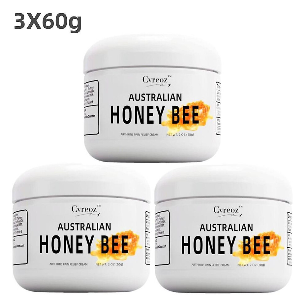 3X Cvreoz Australian Bee Venom Pain And Bone Healing Balm 60g NEW