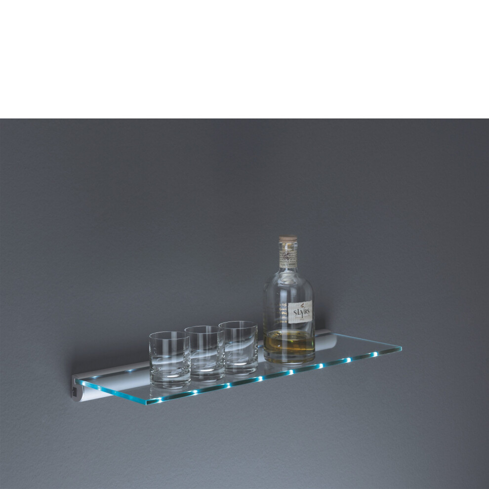 Led Lit Glass Shelf Kit 80X20x0.8cm 5060846242625
