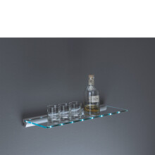 LED Lit Glass Shelf Kit 60x20x0.8cm