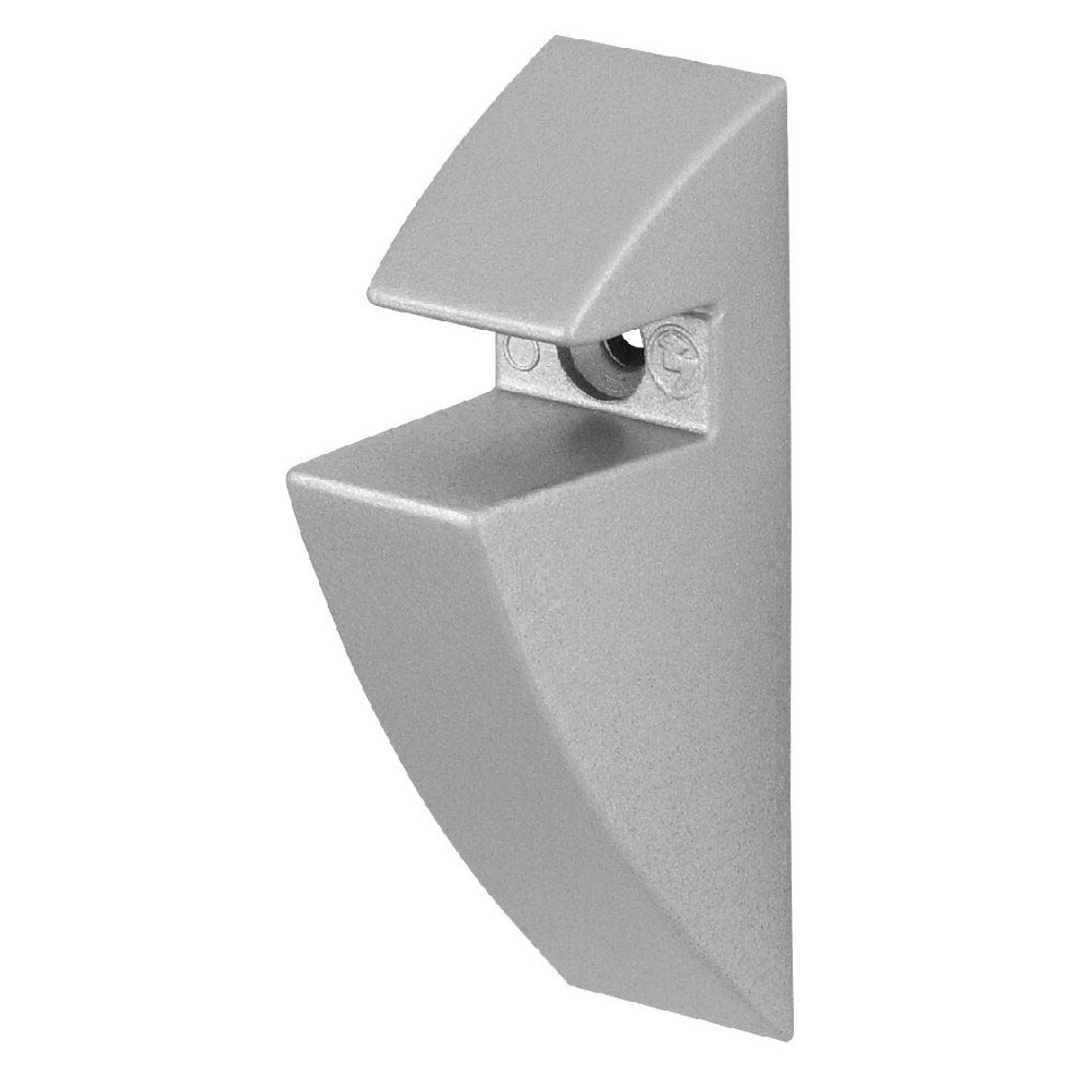 Silver Glass Shelf Clips 0.8Cm (Pair) 5060846243219