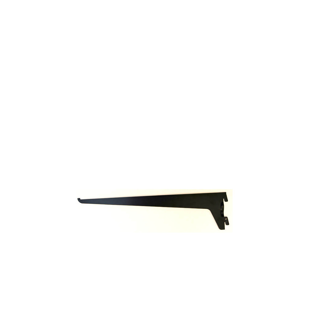 Single Slot Black Bracket 25cm