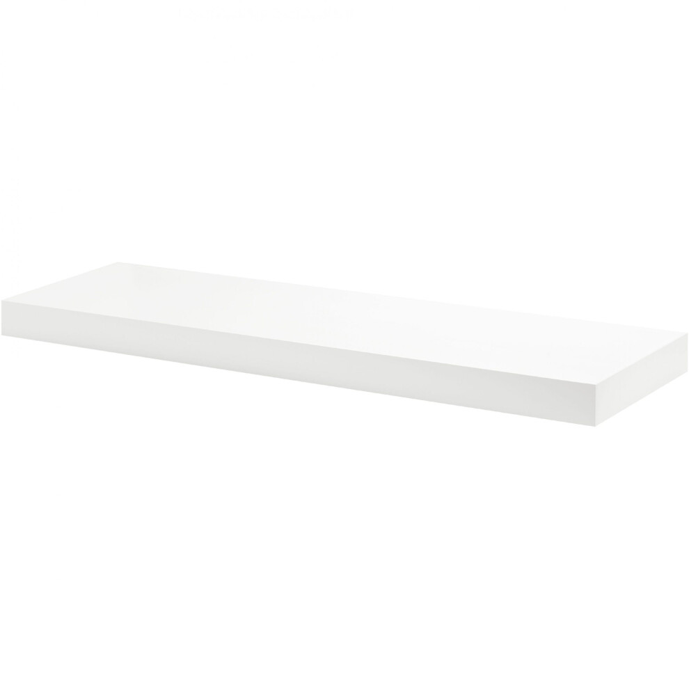 Floating Shelf Kit | Satin White | 90x25x5cm