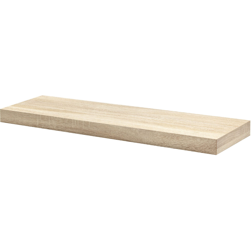 Floating Shelf Kit | Oak | 90X25x5cm 5060846240393