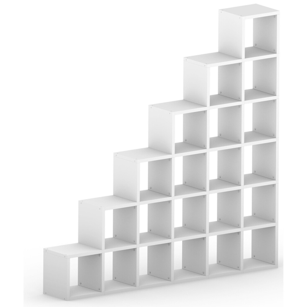 White Modular 6 Step 216.4L X 216.4H X 32.8D 5060846241635